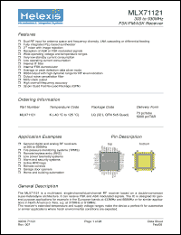 Click here to download MLX71121 Datasheet
