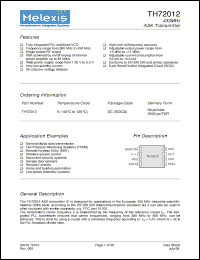 Click here to download TH72012KDC Datasheet