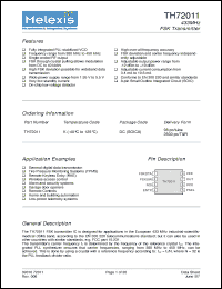 Click here to download TH72011KDC Datasheet