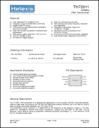 Click here to download TH72011 Datasheet