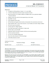 Click here to download MLX80001KLQD Datasheet