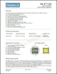 Click here to download MLX71120 Datasheet