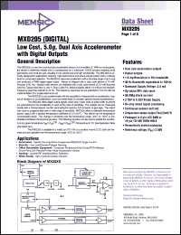 Click here to download MXD205 Datasheet