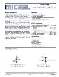 Click here to download LM4041AIM3-1.2 Datasheet