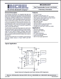 Click here to download MIC2547-2BM Datasheet