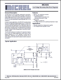 Click here to download MIC4043 Datasheet