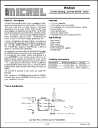 Click here to download MIC5020 Datasheet