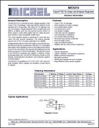 Click here to download MIC5213 Datasheet