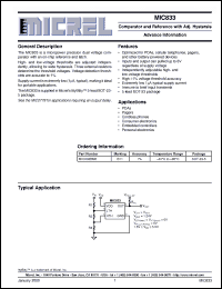 Click here to download MIC833BM5 Datasheet