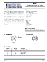 Click here to download MIC911BM5 Datasheet