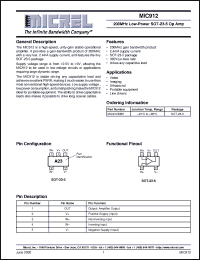 Click here to download MIC912BM5 Datasheet