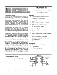 Click here to download MICRF022BM Datasheet