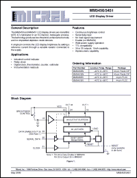 Click here to download MM5450BV Datasheet