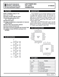 Click here to download SY100S324 Datasheet