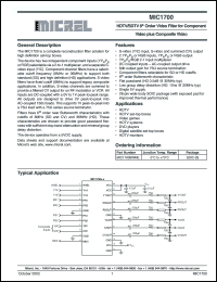 Click here to download MIC1700 Datasheet