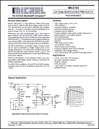 Click here to download MIC2183 Datasheet