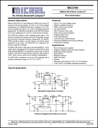 Click here to download MIC2194BM Datasheet