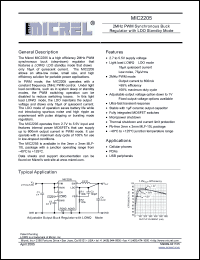 Click here to download MIC2205 Datasheet