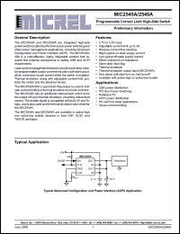 Click here to download MIC2545A Datasheet