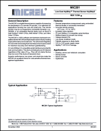 Click here to download MIC281-5YM6 Datasheet