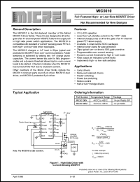 Click here to download MIC5010BN Datasheet