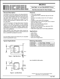 Click here to download MIC5012 Datasheet