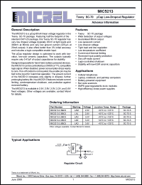 Click here to download MIC5213-2.5BC5 Datasheet