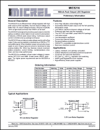 Click here to download MIC5216 Datasheet