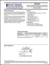 Click here to download MIC5248-1.2YM5 Datasheet