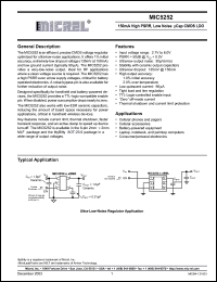 Click here to download MIC5252-2.85BM5 Datasheet