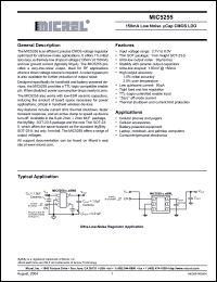 Click here to download MIC5255-3.3YD5 Datasheet