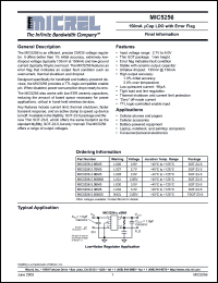 Click here to download MIC5256-3.0BM5 Datasheet