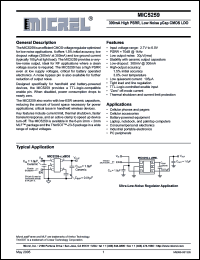 Click here to download MIC5259-2.5YD5 Datasheet