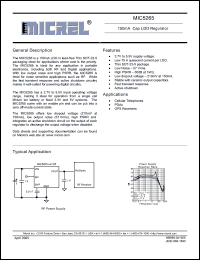 Click here to download MIC5265-2.6YD5 Datasheet