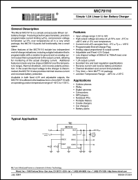 Click here to download MIC79110 Datasheet