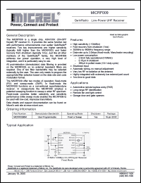 Click here to download MICRF009 Datasheet