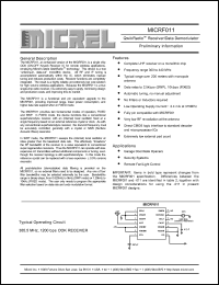 Click here to download MICRF011 Datasheet