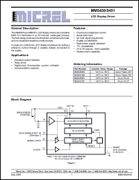 Click here to download MM5450 Datasheet