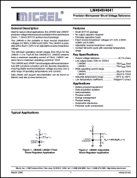 Click here to download LM4041DYM3-ADJ Datasheet