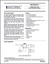 Click here to download MIC2005-0.8YM6 Datasheet