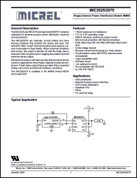 Click here to download MIC2075-1YM Datasheet
