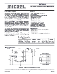 Click here to download MIC2185YM Datasheet