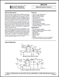 Click here to download MIC2194YM Datasheet
