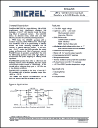 Click here to download MIC2205BML Datasheet