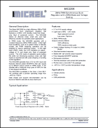 Click here to download MIC2206BML Datasheet