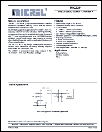 Click here to download MIC2211-PSYML Datasheet