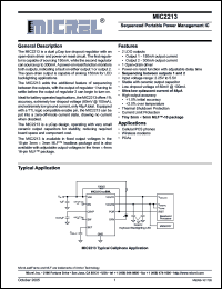 Click here to download MIC2213-GNYML Datasheet