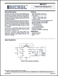 Click here to download MIC2214-KPBML Datasheet