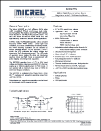 Click here to download MIC2285 Datasheet
