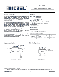 Click here to download MIC2514YM5 Datasheet